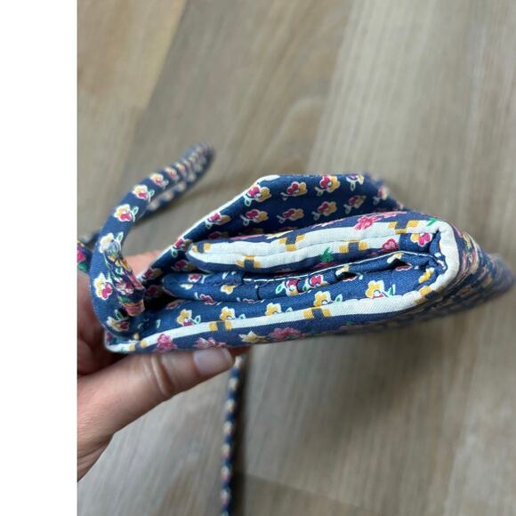 Vera Bradley Vintage Royal Blue‎ 80s Wallet on a String Like New Holds iPhone! - Picture 13 of 14